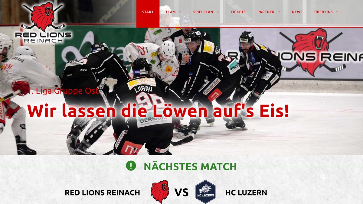 Red Lions Reinach – erstklassiges Eishockey