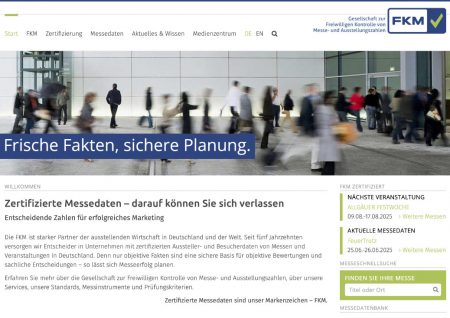 Comrhein-Projekt: Internetseite, Webrelaunch, FKM, 2025